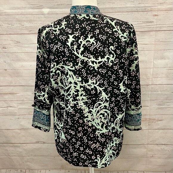 Citron Santa Monica Silk Textured Blouse - Picture 2 of 8